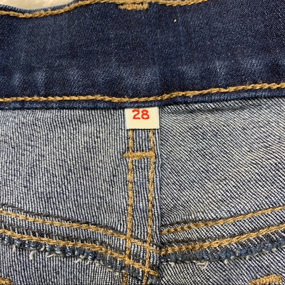 Levi’s Dark Wash Cheeky Denim Shorts - Picture 4 of 8